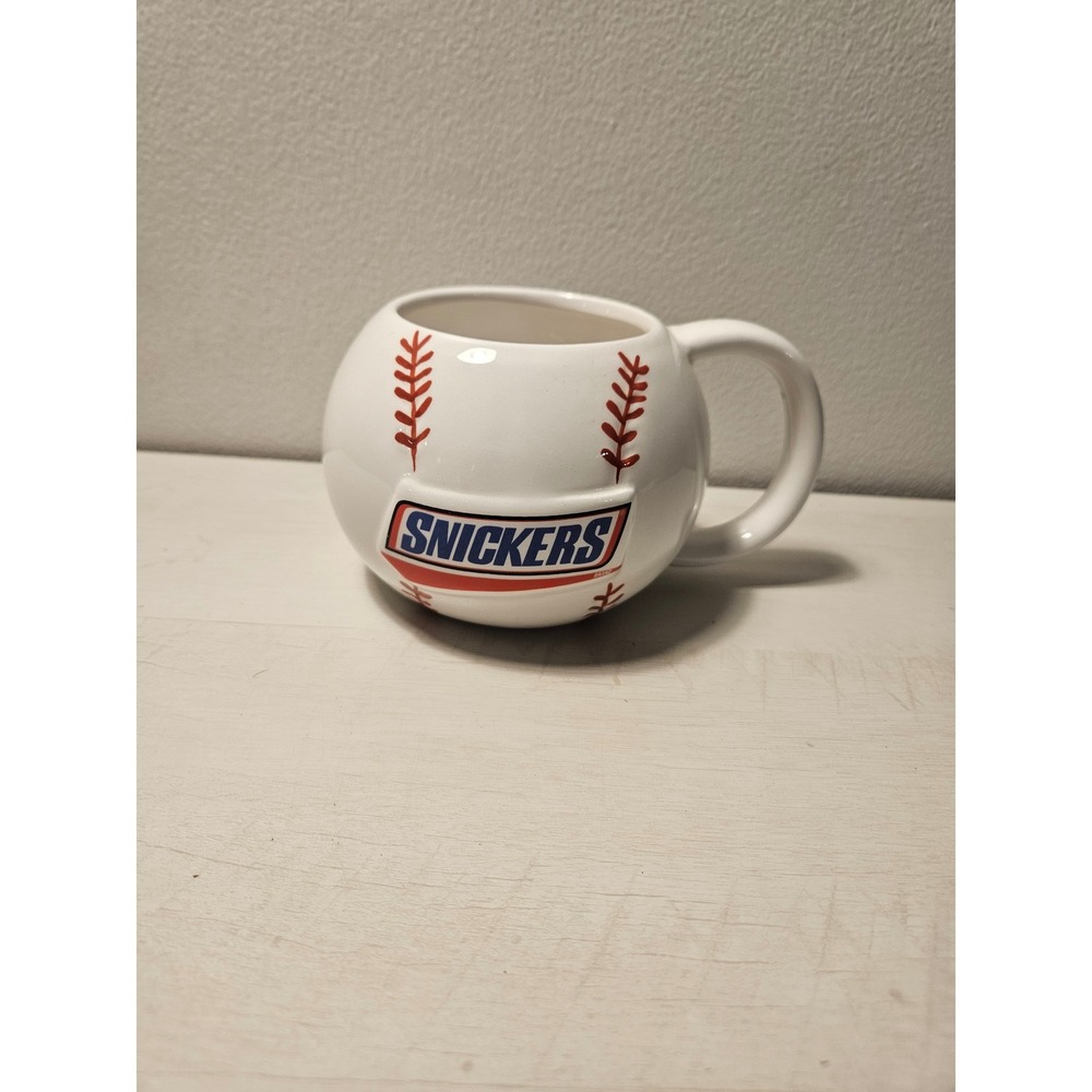Galerie Snickers Baseball Mug Novelty Coffee Cup Sports‎ Fan Gift White